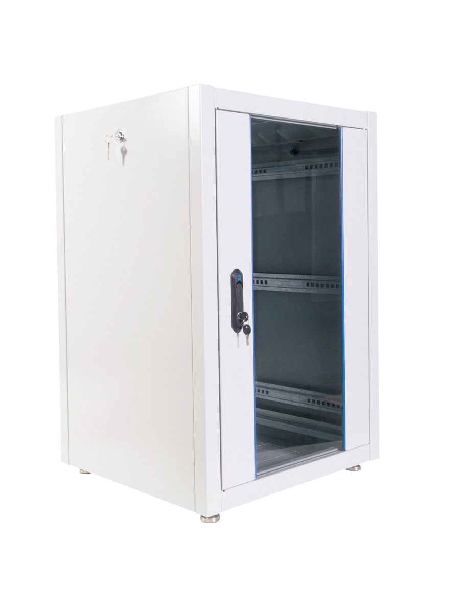 Шкаф телекоммуникационный напольный ЭКОНОМ 18U (600 × 800) дверь стекло, дверь металл  арт. ШТК-Э-18.6.8-13АА  купить у официального дистрибьютора в Санкт-Петербурге и Москве с доставкой.