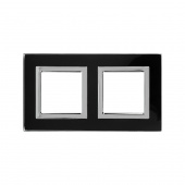 Рамка из натурального стекла, "Avanti", черная, 2 поста (4 мод.) DKC арт. DKC 4402824  купить у официального дилера в Санкт-Петербурге и Москве с доставкой.