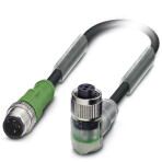 Кабель для датчика / исполнительного элемента - SAC-3P-M12MS/ 0,3-PVC/M12FR-2L Phoenix Contact артикул 1415521 Феникс Контакт, фото на Овертайм