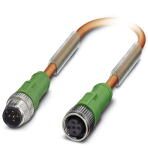 Кабель для датчика / исполнительного элемента - SAC-5P-M12MS/ 0,6-PUR/M12FS V Phoenix Contact артикул 1693911 Феникс Контакт, фото на Овертайм