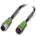 Кабель для датчика / исполнительного элемента - SAC-4P-M12MS/ 0,3-PVC/M12FS Phoenix Contact артикул 1415611 Феникс Контакт, фото на Овертайм