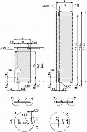 Передняя панель для съемной трапециевидной ручки 3U 8HP / мин.кол. 5 уп. / кратно 5 уп. Schroff арт. 30848465  купить у официального дилера в Санкт-Петербурге и Москве с доставкой.