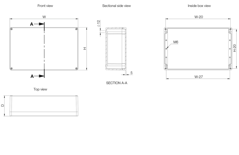 POLBOX 75X190X55 MM  арт. MGRP081906GE  купить у официального дистрибьютора в Санкт-Петербурге и Москве с доставкой.