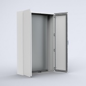 Напольный шкаф с монтажой панелью 2000 х 1200 х 400 мм двухдверный, IP 55  арт. EKD20124  купить у официального дистрибьютора в Санкт-Петербурге и Москве с доставкой.