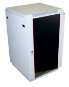 Шкаф телекоммуникационный напольный 18U (600 × 600) дверь стекло  арт. ШТК-М-18.6.6-1ААА  купить у официального дистрибьютора в Санкт-Петербурге и Москве с доставкой.