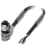 Кабель для датчика / исполнительного элемента - SAC-4P-10,0-PUR/M12FR-3L VA Phoenix Contact артикул 1514061 Феникс Контакт, фото на Овертайм