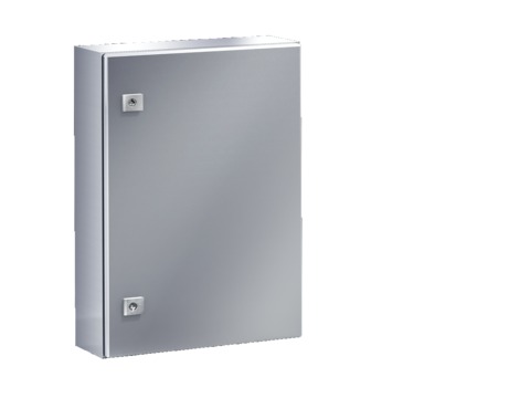 Компактный распределительный шкаф АЕ, нержавеющая сталь (AISI 304) с МП, 380х600х210 мм Rittal артикул 1008600 Риттал, фото на Овертайм