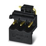 Компоненты для проходного монтажа - MSTBO 2,5/ 3 G1L THRR44 BK AU Phoenix Contact артикул 1077611 Феникс Контакт, фото на Овертайм