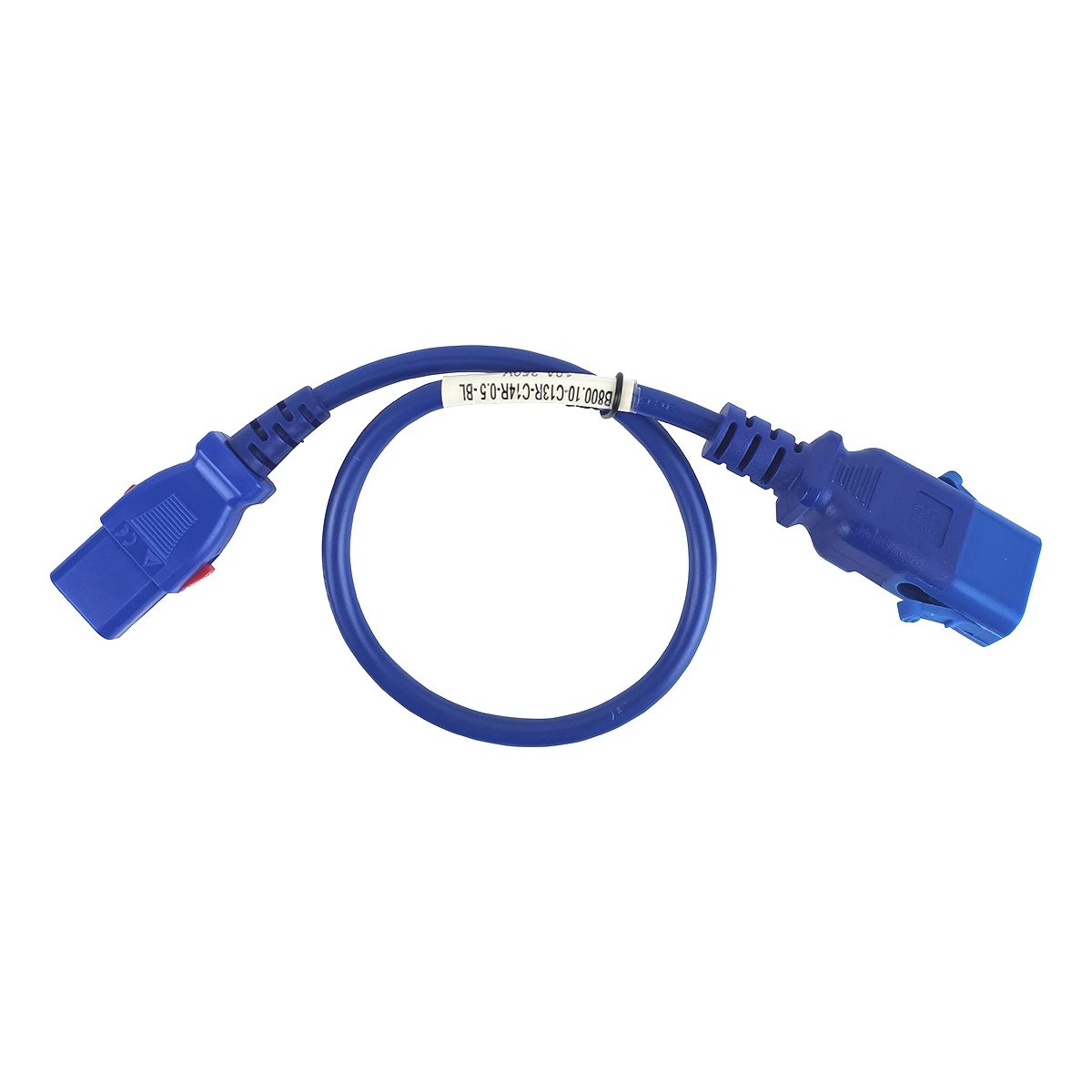Блоки распределения питания Силовой шнур BNH, IEC 60320 С13, вилка IEC 60320 С14, 0.5 м, 10А, с фиксатором обеих сторон, цвет: синий купить у официального дистрибьютора в Санкт-Петербурге и Москве с доставкой.