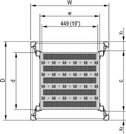 19'' полка стационарная 600W 700D RAL7021, 75 кг Schroff арт. 22117671  купить у официального дилера в Санкт-Петербурге и Москве с доставкой.