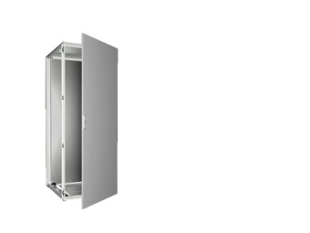VX Шкаф 800x2000x800 с  передней металлической дверью, задней панелью и установленной монтажной панелью, цвет RAL 7035, IP 55 Rittal артикул 8808000 Риттал, фото на Овертайм
