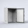 Однодверный алюминиевый компактный двухстенный всепогодный шкаф 1200х1200х600 мм   арт. EKOM12126  купить у официального дистрибьютора в Санкт-Петербурге и Москве с доставкой.