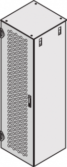 Металлическая дверь перфорированная 2000H 600W 3PT RAL7035 Schroff арт. 22130708  купить у официального дилера в Санкт-Петербурге и Москве с доставкой.